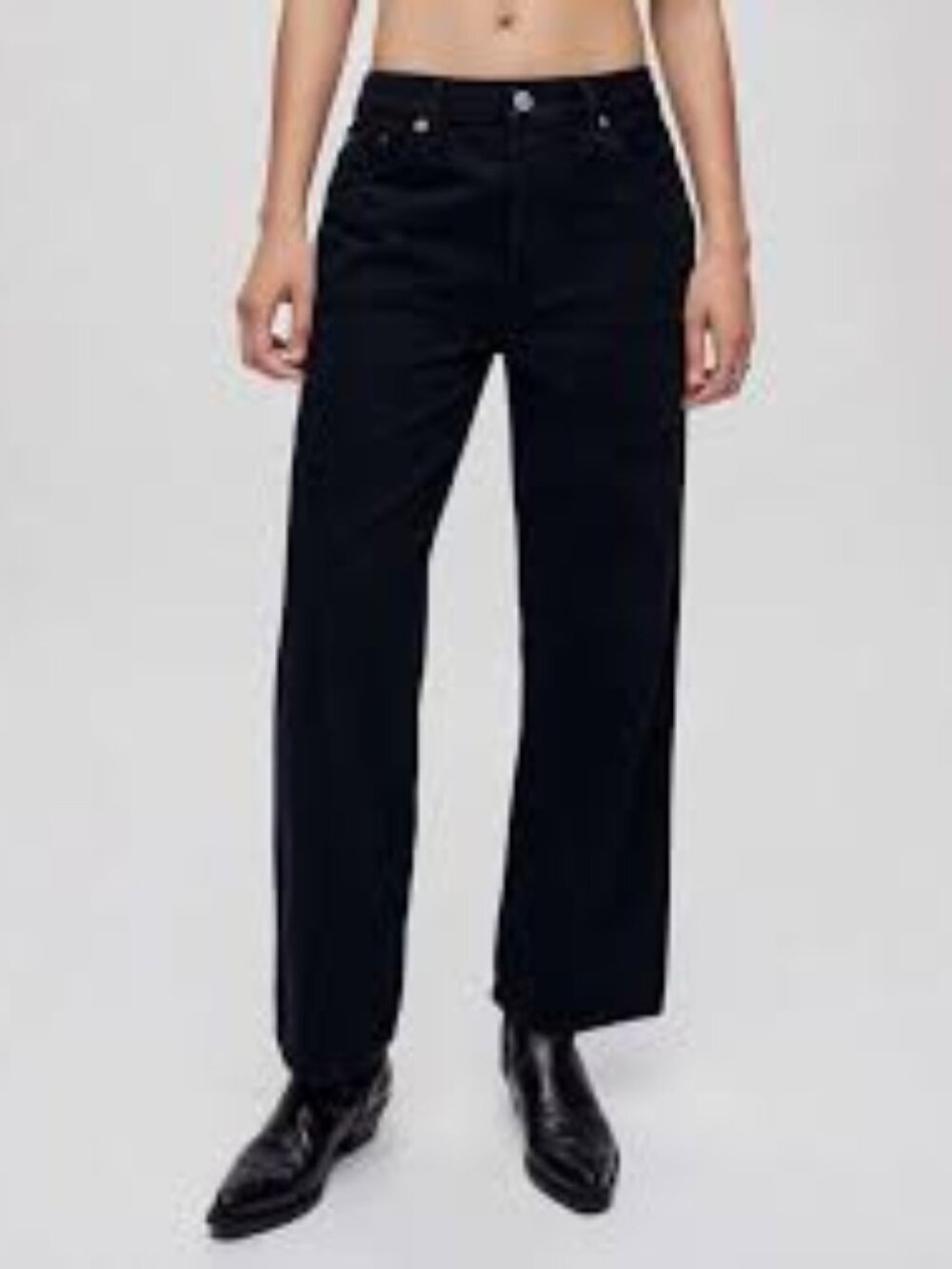 31-NWT RE/DONE LOOSE CROP JEANS (DESIGNER) - Picture 2 of 6
